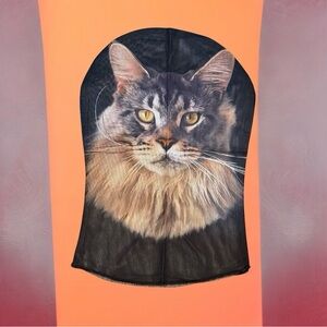 CAT FACE MASK BREATHABLE MESH NEW HALLOWEEN KIDS & ADULTS